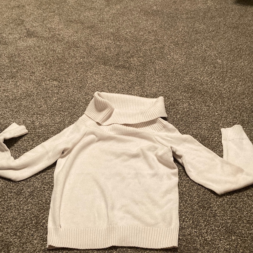 Aeropostale White Cowl Neck Sweater